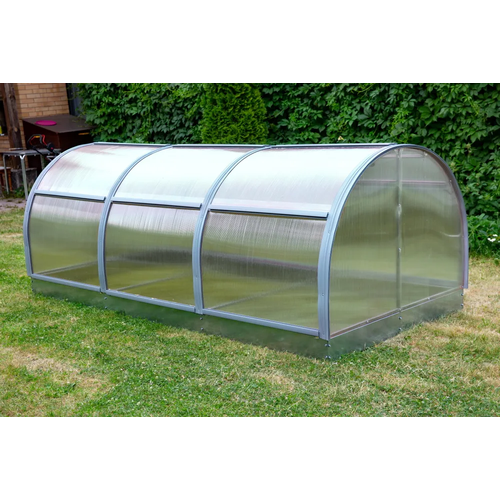 Парник ТМК Прогресс-мини new (1,5 х 3 х 1,18 м), поликарбонат 3,7 мм, с оцинкованной грядкой