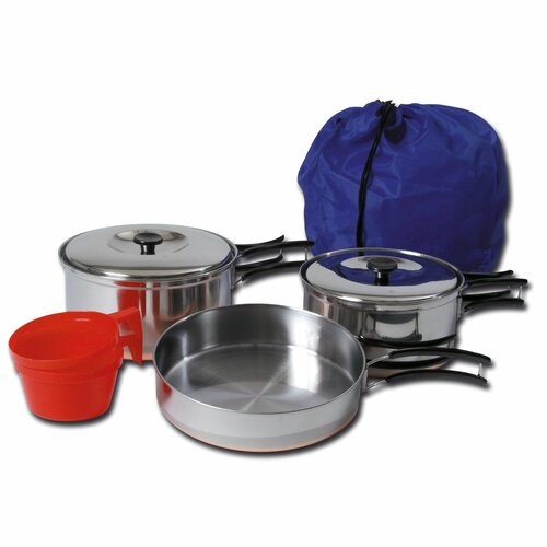Походная посуда Stainless Steel Cooking Set 2 Person походная посуда mfh 5 piece stainless steel cookware set
