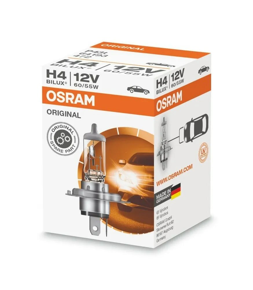 Галогенная автомобильная лампа Osram H4 12V 60/55W