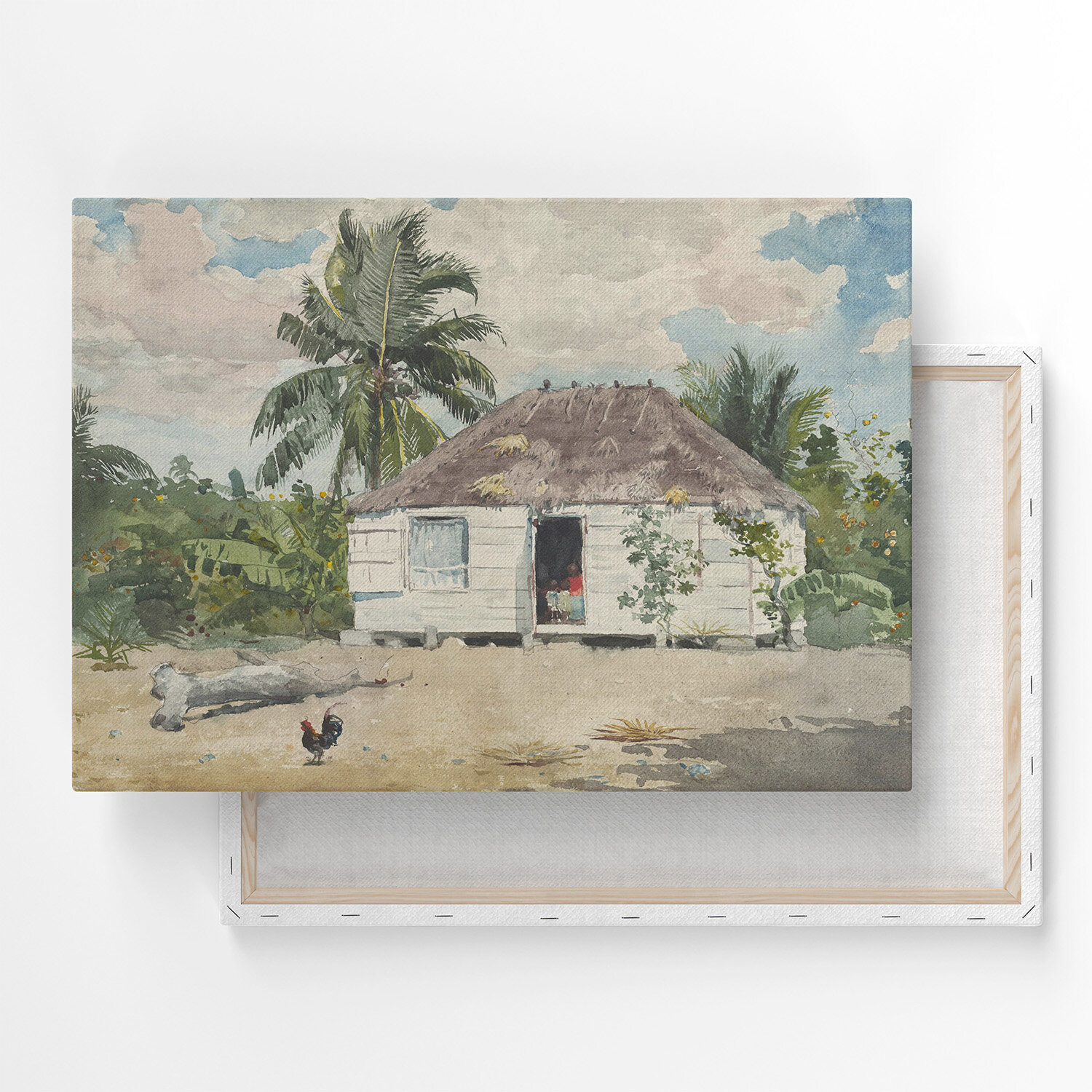 Картина на холсте, репродукция / Уинслоу Хомер - Native Huts, Nassau / Размер 60 x 80 см