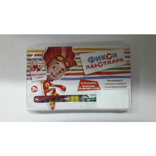 Пластилин Фикси 6 цв 125 г стек 317₽