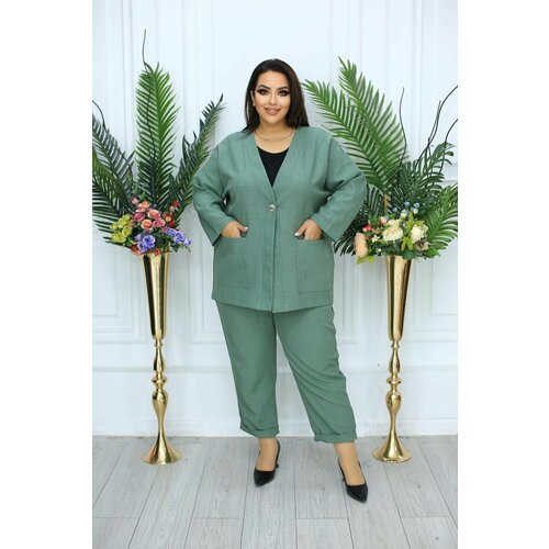 фото Костюм, размер 62, зеленый нет бренда