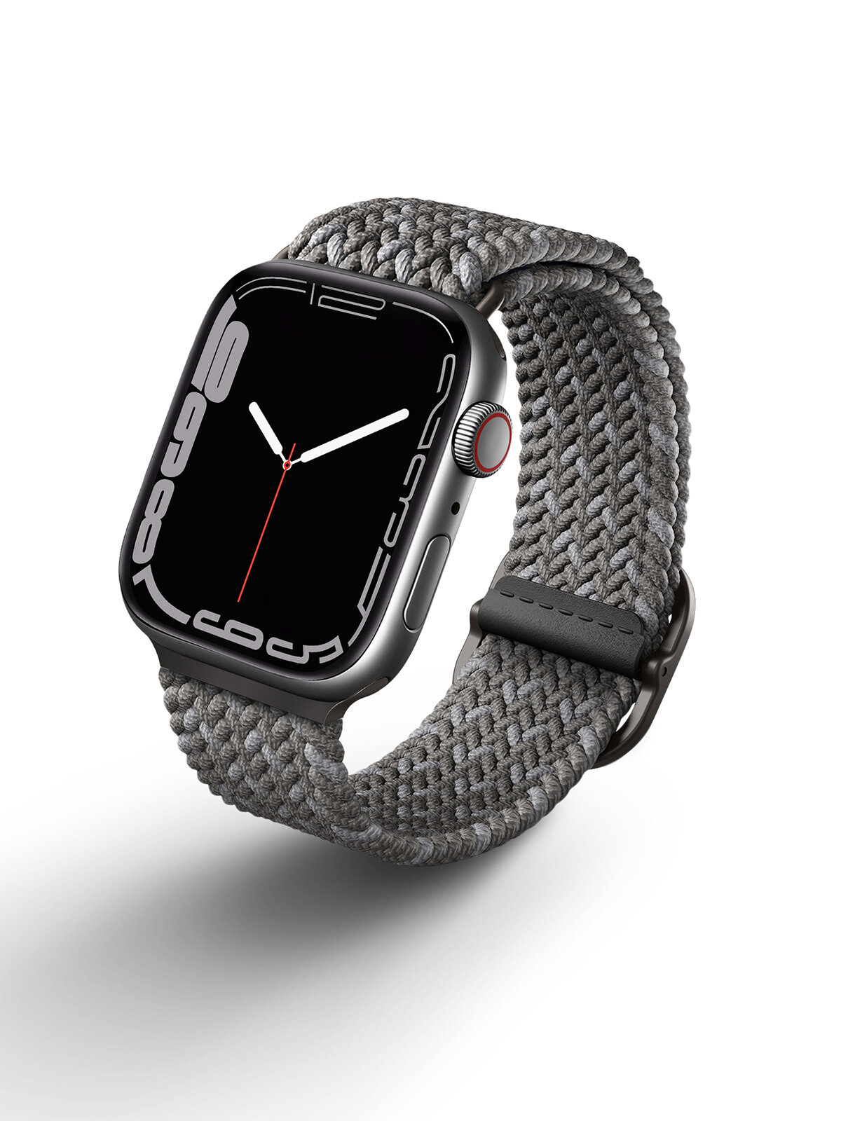 Ремешок Uniq Aspen DE strap для Apple Watch 45/44/42 мм, цвет "Серая галька" (45MM-ASPDEPGRY)