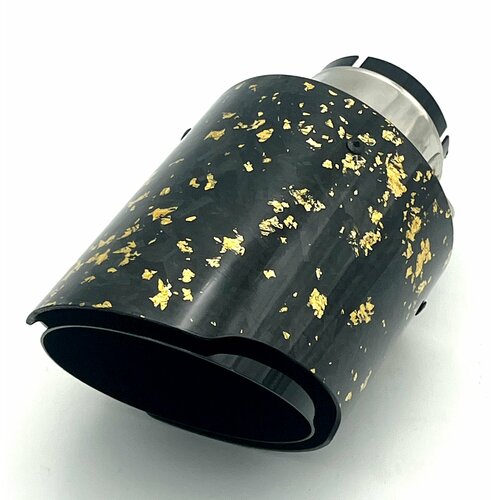 Насадка глушителя карбон с золотым 57-101