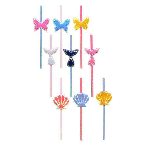 FNtastic Трубочки для напитков 4шт перламутровые 195см бумага полипропилен полиэстер 9 видов 18 штук 2019₽