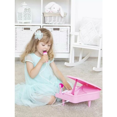 набор посуды mary poppins принцесса 453080 розовый Синтезатор электронный Волшебный рояль с микрофоном Mary Poppins 453345