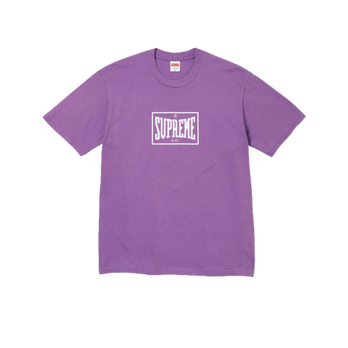 Футболка Supreme Warm Up Tee, размер L, фиолетовый футболка supreme trademark tee stone загар