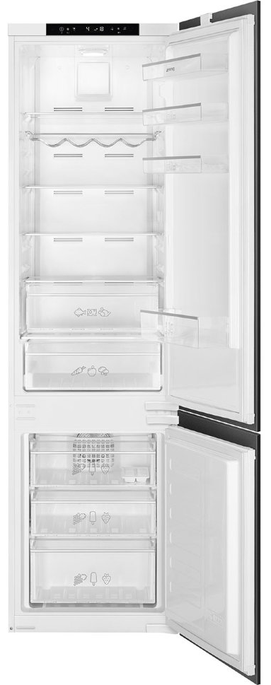 SMEG Двухкамерный холодильник встраиваемый Smeg C8194TNE