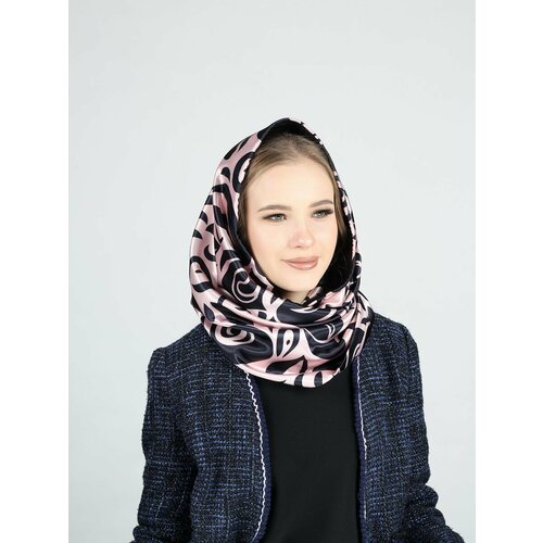 Капор Меховой век, размер 55-60, черный, розовый новинка женский мягкий шарф хлопковая шапка тюрбан с цветочным принтом облегающие шапки головной убор обертка для волос хиджаб бандана