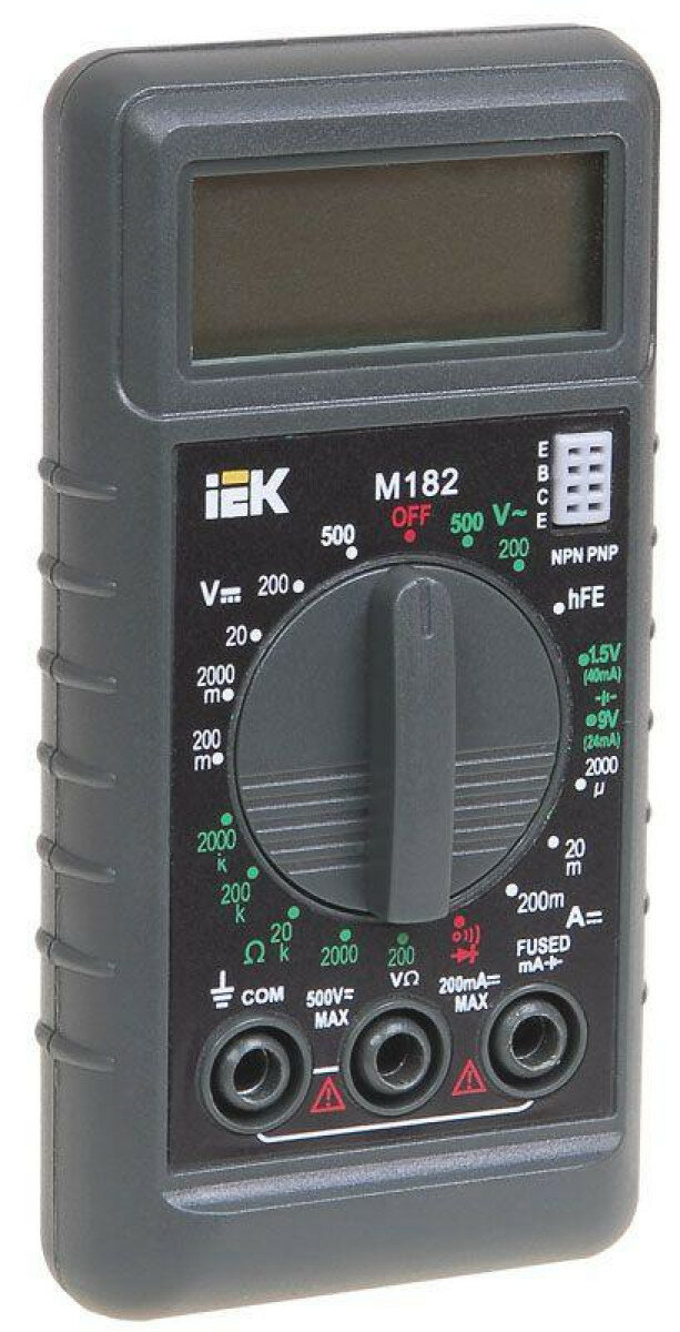 TMD-1S-182 Мультиметр цифровой Compact M182 IEK - фото №20