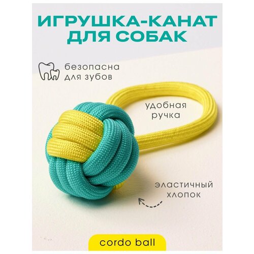 Жевательная игрушка для собак, мяч с кольцом для собак