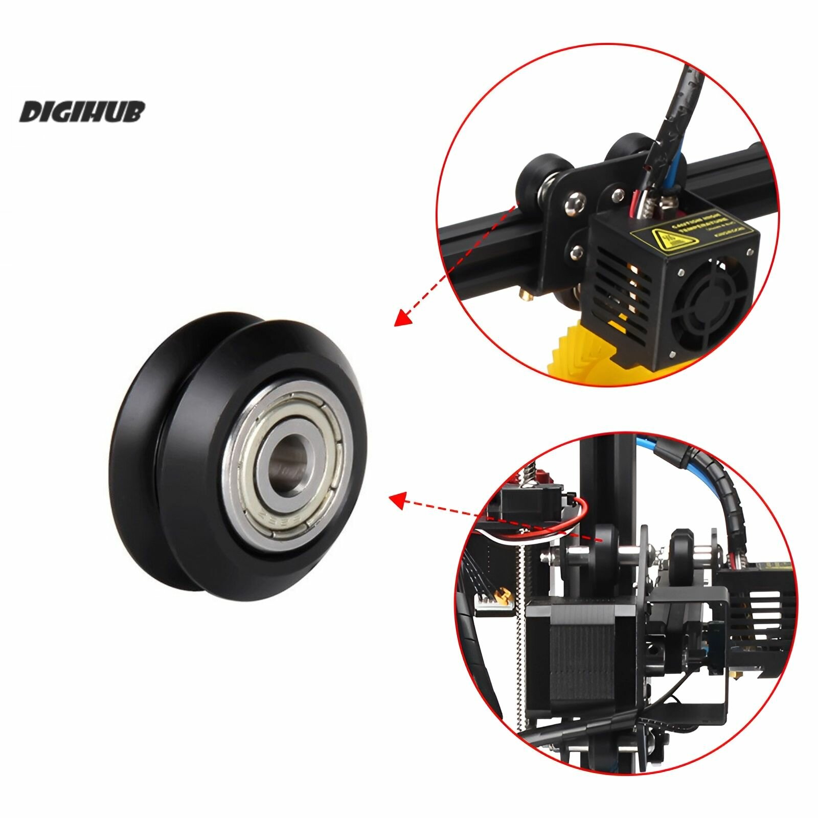 KINGROON Комплект роликов колес, подшипник 625zz (5 шт.) для 3Д принтеров