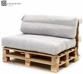 Подушки для мебели из паллет/поддонов,Оксфорд водонепроницаемая ткань съемный чехол, серый