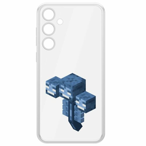 Чехол-накладка Krutoff Clear Case Minecraft-Иссушитель для Samsung Galaxy A55 5G (A556) чехол накладка krutoff clear case minecraft разбойник для samsung galaxy a55 5g a556