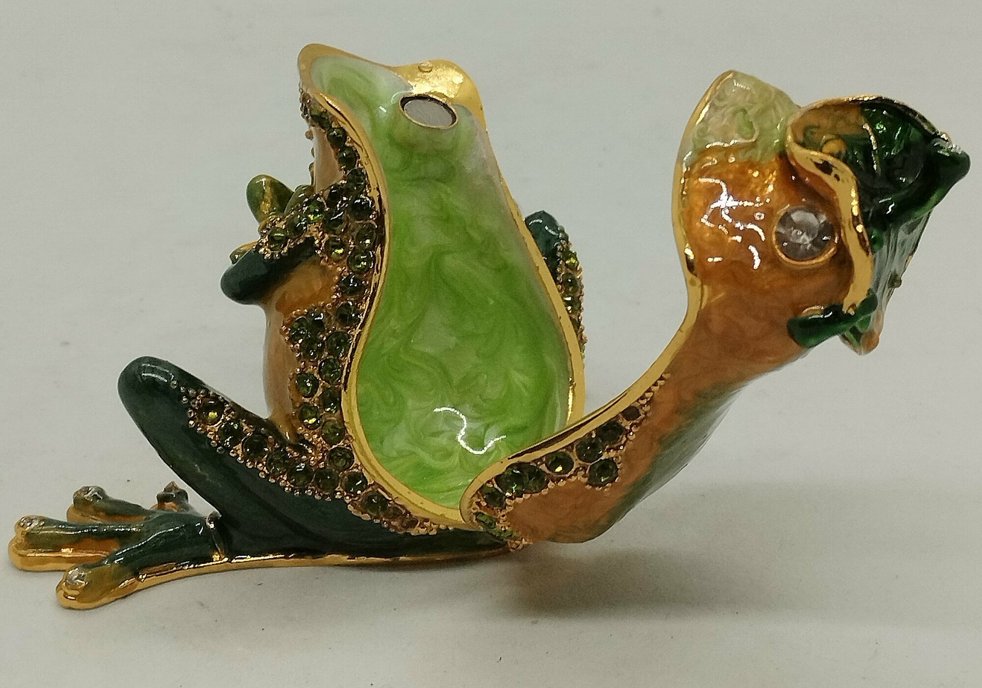 Шкатулка Фаберже "лягушка-мама" — фото 1