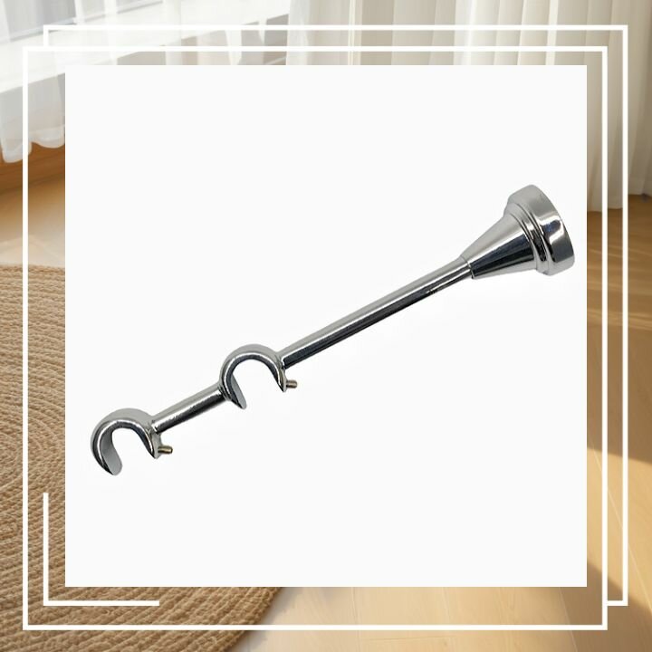 фото Двухрядный открытый настенный кронштейн для металлического карниза D19/19