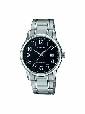 Наручные часы CASIO Collection MTP-V002D-1B, черный, серебряный
