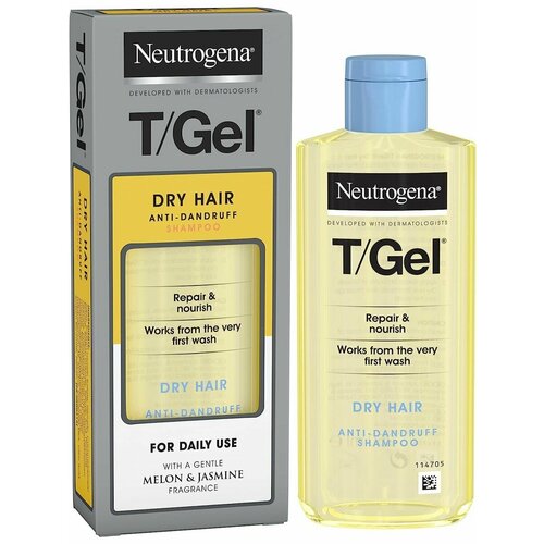 Neutrogena TGel Шампунь для лечения псориаза зуда и перхоти для чувствительной кожи головы 250 мл 6200₽