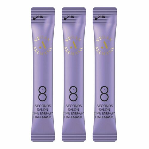 AllMasil Питательная маска для волос / 8 Seconds Salon Time Energy Mask Stick Pouch, 20 шт. х 8 мл