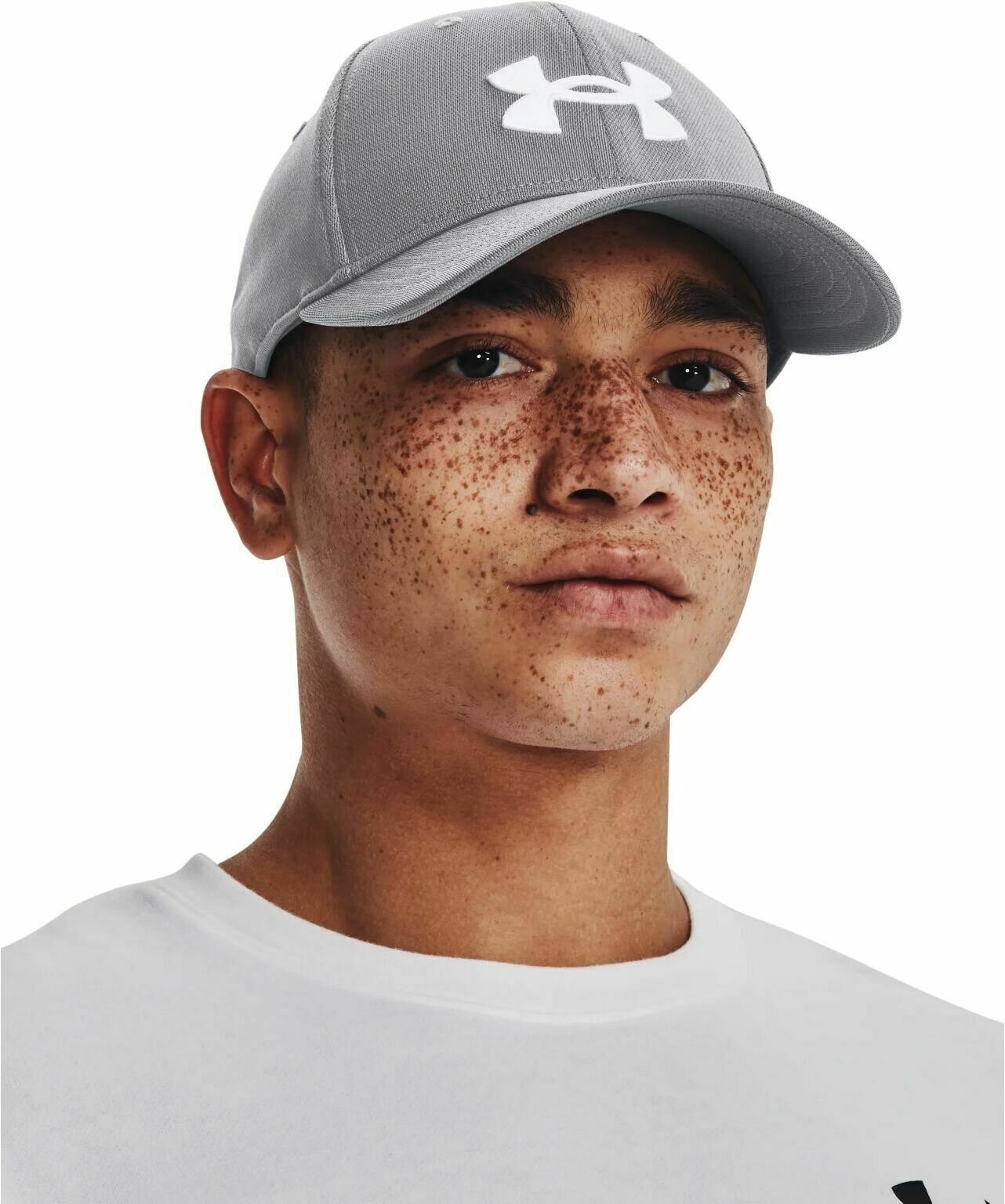 Бейсболка Under Armour Men's Blitzing для мужчин размер M/L серый/белый