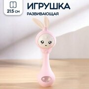 Погремушка-прорезыватель Зайка, 21,5 см