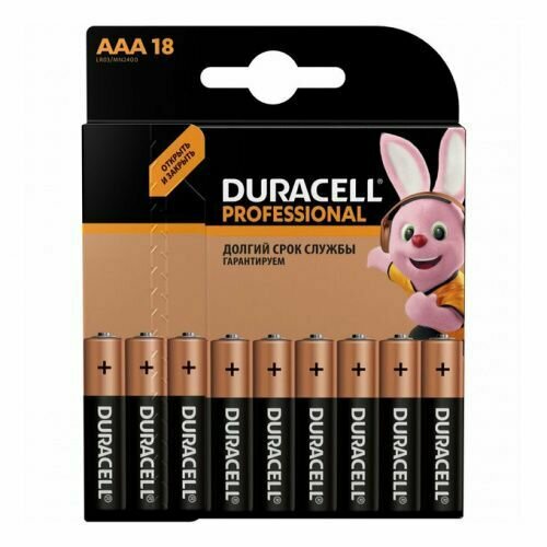 duracell элемент питания lr03 2bl basic 2х10 5011646 блист 20шт duracell б0051816 Элемент питания DURACELL LR03 BL18 PROFESSIONAL