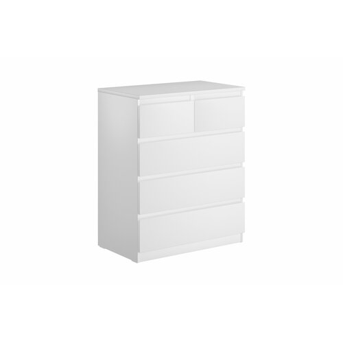 Комод VMG Industry Мальта 5 ящиков белый 80.3х48х98.8 см