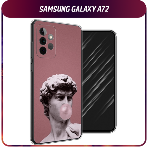 Силиконовый чехол на Samsung Galaxy A72 / Самсунг Галакси А72 Modern David силиконовый чехол stop and smell the roses на samsung galaxy a72 самсунг галакси а72