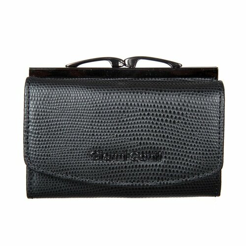 фото Портмоне gianni conti, фактура зернистая, черный