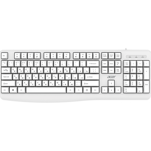 Клавиатура Acer OKW301 белая (ZL. KBDCC.01B) белый