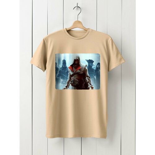 фото Футболка hypnotica, размер l, бежевый