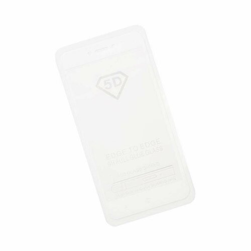 Защитное стекло (поклейка на экран) c рамкой 3D/5D/9D для Xiaomi Redmi 5A, белое