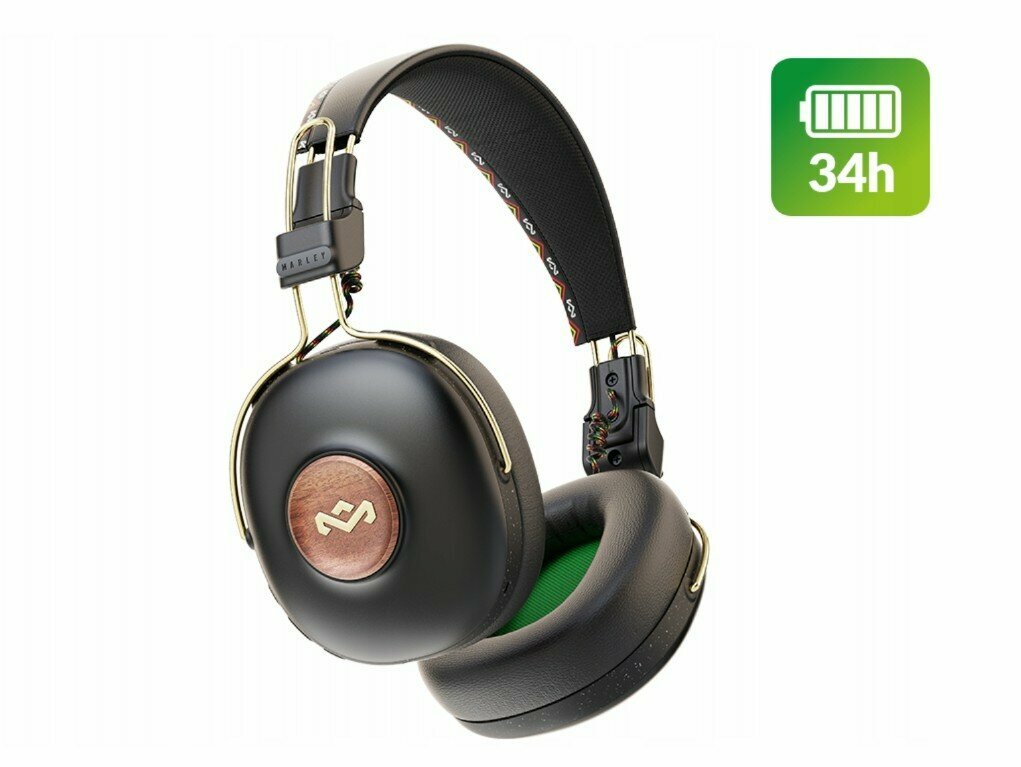 Беспроводные наушники House of Marley Positive Vibration Frequency Rasta (EM-JH143-RA)