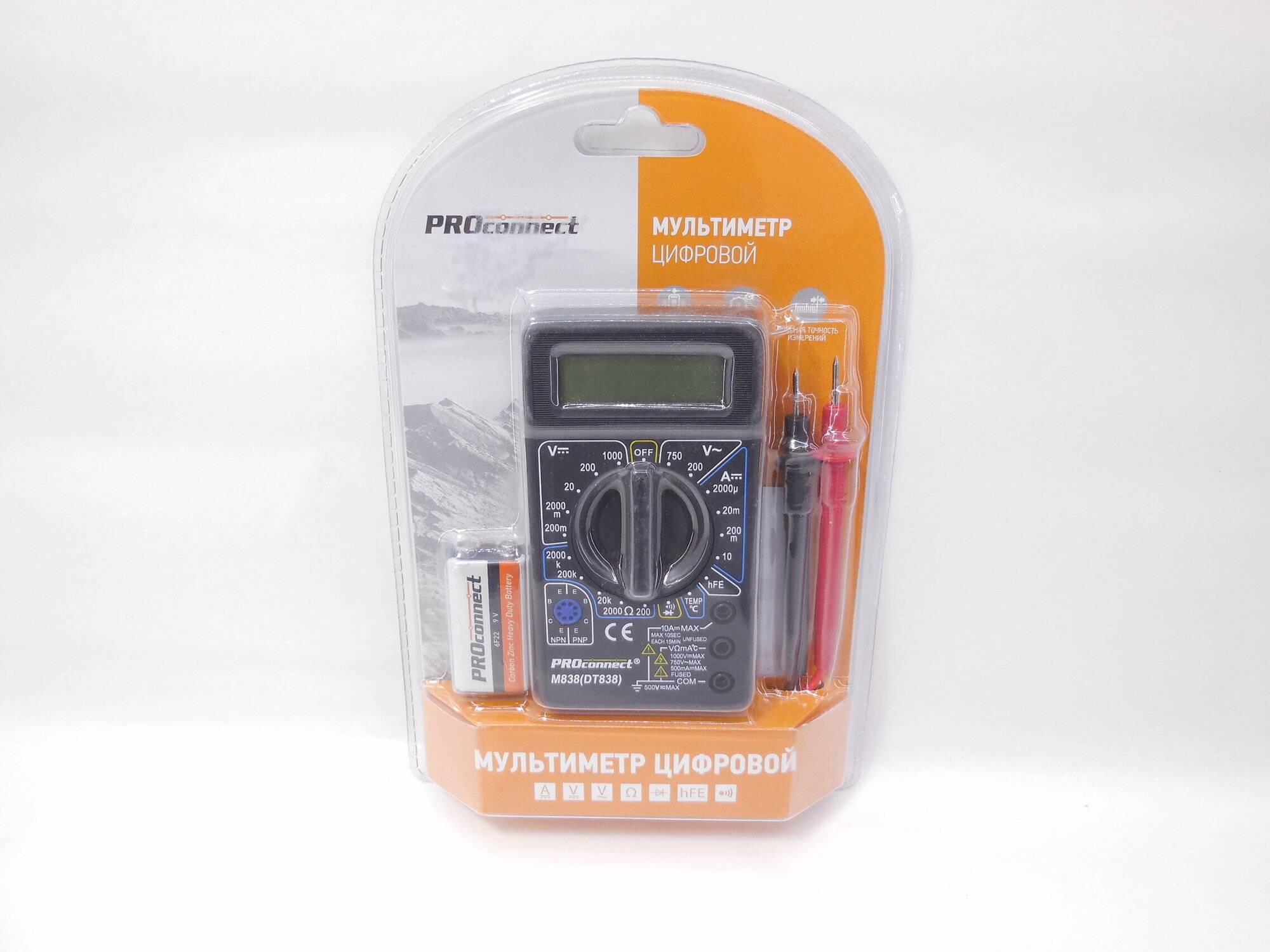фото Портативный мультиметр Proconnect 3. 5х разрядный