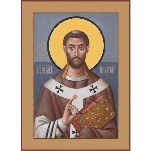 Икона августин Аврелий, Епископ Иппонийский, Блаженный блаженный августин аврелий иппонийский икона на доске 13 16 5 см