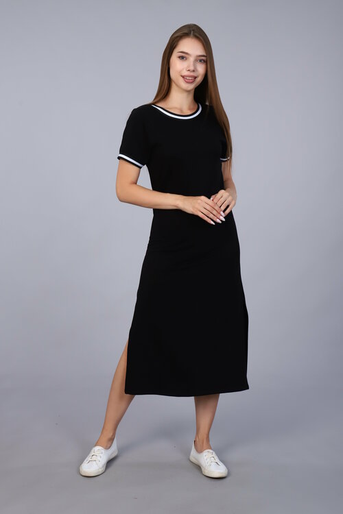 Платье IvCapriz, размер 52, черный, белый