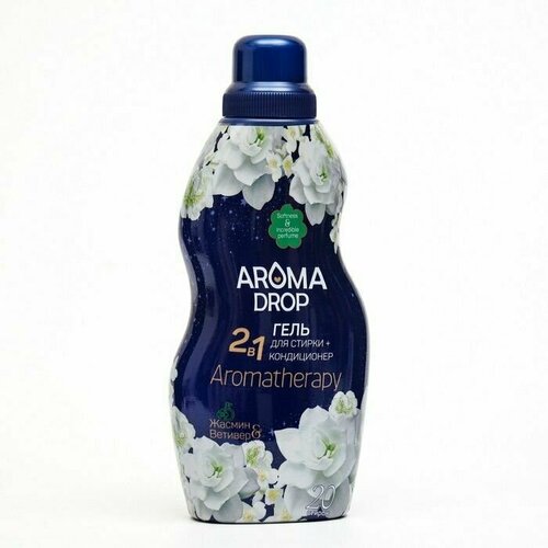 AROMA DROP Aromatherapy Гель для стирки 2 в 1 Жасмин и Ветивер, 1000 гр