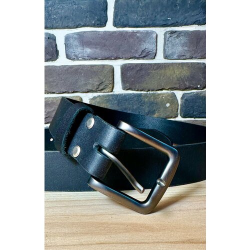 фото Ремень , размер 185, черный правша