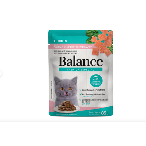 Balance Kitten Пауч Лосось и шпинат для котят 85гр 210₽