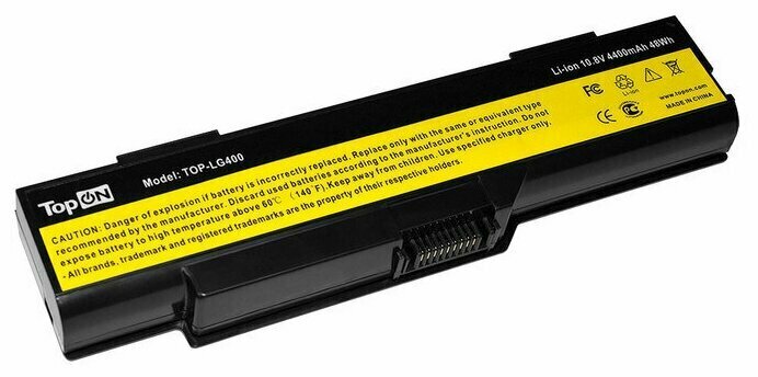 Аккумулятор TopON TOP-LG400 для LENOVO 3000 G400, 3000 G410 Series - 10.8V 4400mAh - фото №2