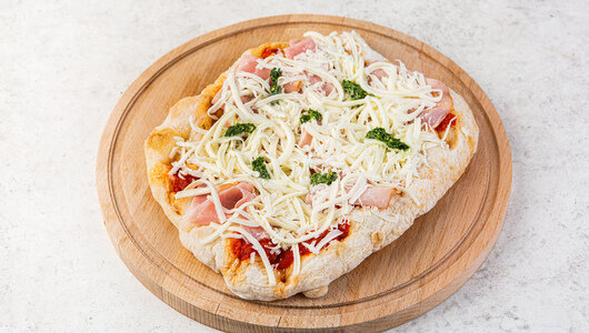 Пицца римская Ветчина с соусом песто, заморозка Продукт замороженный