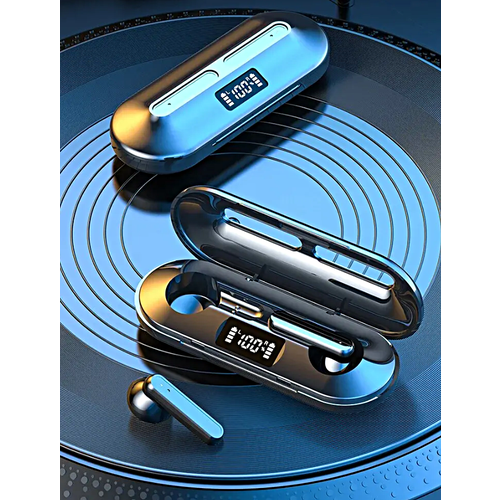 Беспроводные TWS наушники K80 Игровые наушники с микрофоном LED дисплей Bluetooth 53 Сенсорное управление Зарядный кейс Черный 169000₽