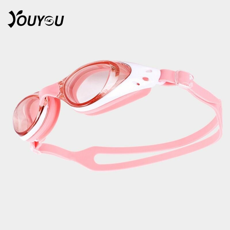 Очки для плавания YOUYOU 61105 розовый/белый взрослые мужские и женские