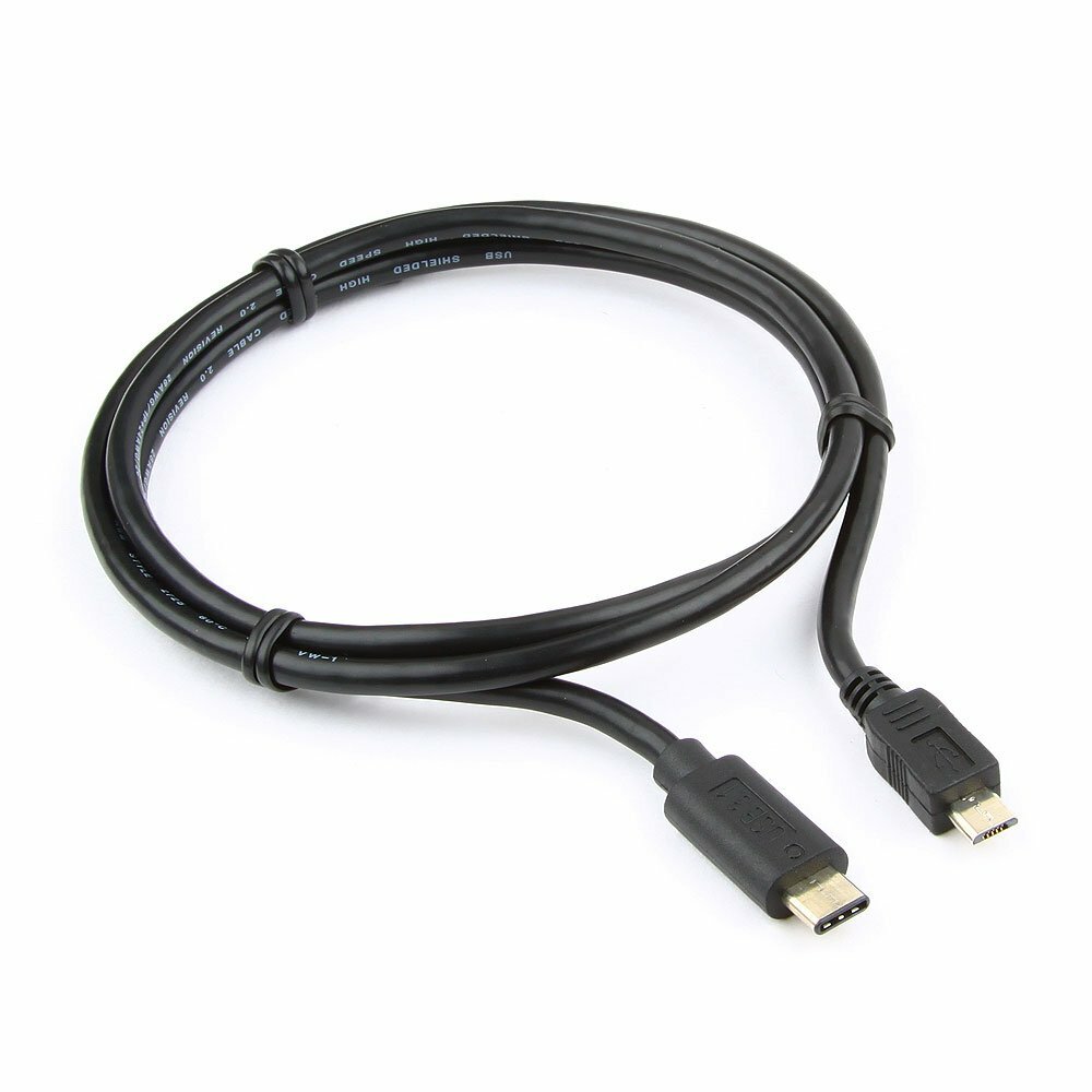 Кабель USB Type-C - microBM Cablexpert CCP-USB2-mBMCM-1M, 1 м