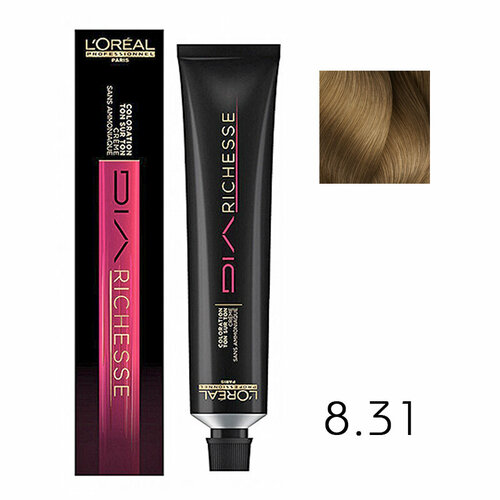 Краска для волос Dia Richesse 8.31 50 мл L'Oreal Professionnel Dia Richesse 8.31 50ML V049 50 мл