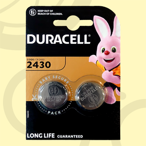 Duracell 2430 (CR2430) | 3 Вольта, Литиевые батарейки - 2шт.