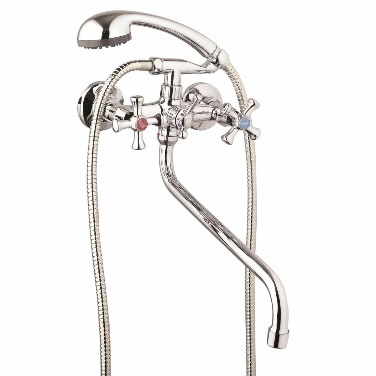 фото Смеситель для ванны с круглым поворотным изливом QFR7-A827