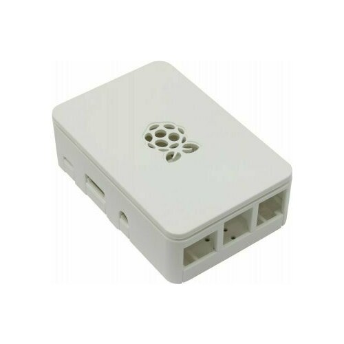 Корпус ACD RA178 white ABS Plastic case with Logo for Raspberry Pi 3 B, совместим с креплением VESA Mount корпус acd ra183 red abs plastic building block case for raspberry pi 3 b