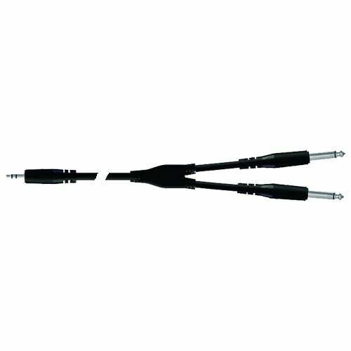 Proel BULK505LU3 Инсертный кабель 3.5 jack stereo 2x6.3 mono jack, длина 3 метра аудио кабель aux джек 3 5 jack джек 3 5 jack штекер штекер 2 метра