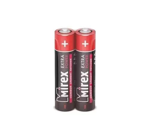 Батарейка Mirex, уп. 2шт, ААА R03